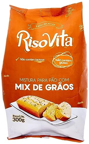 Mistura Para Pão Mix De Grãos Sem Glúten Zero Lactose Risovita Pacote 300g
