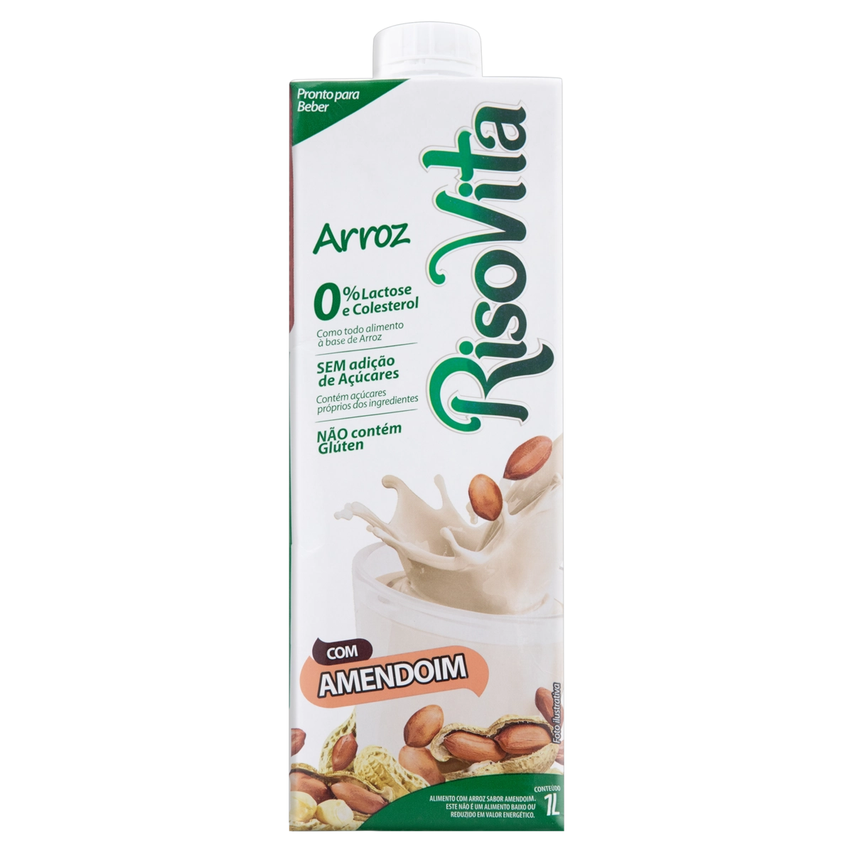 Bebida à Base De Arroz Amendoim Risovita Caixa 1l