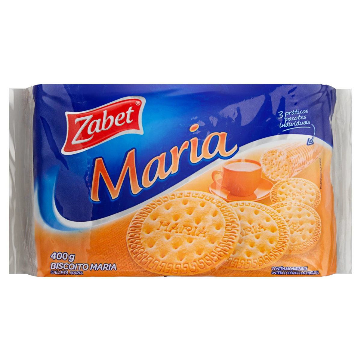 Biscoito Maria Zabet Pacote 400g