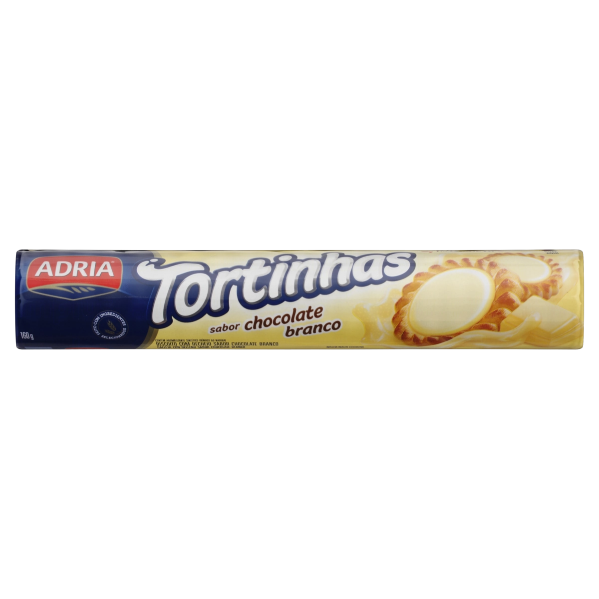 Biscoito Tortinhas Adria Chocolate Branco