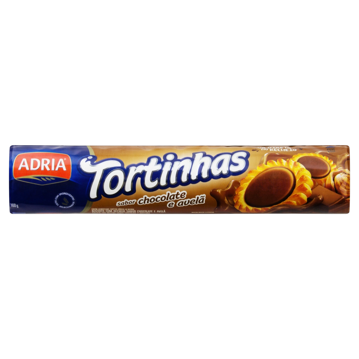 Biscoito Tortinhas Adria Chocolate/avela