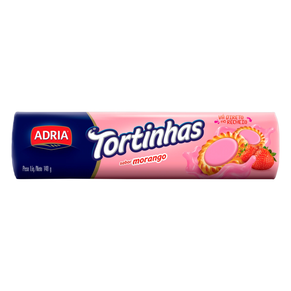 Biscoito Tortinhas Adria Morango