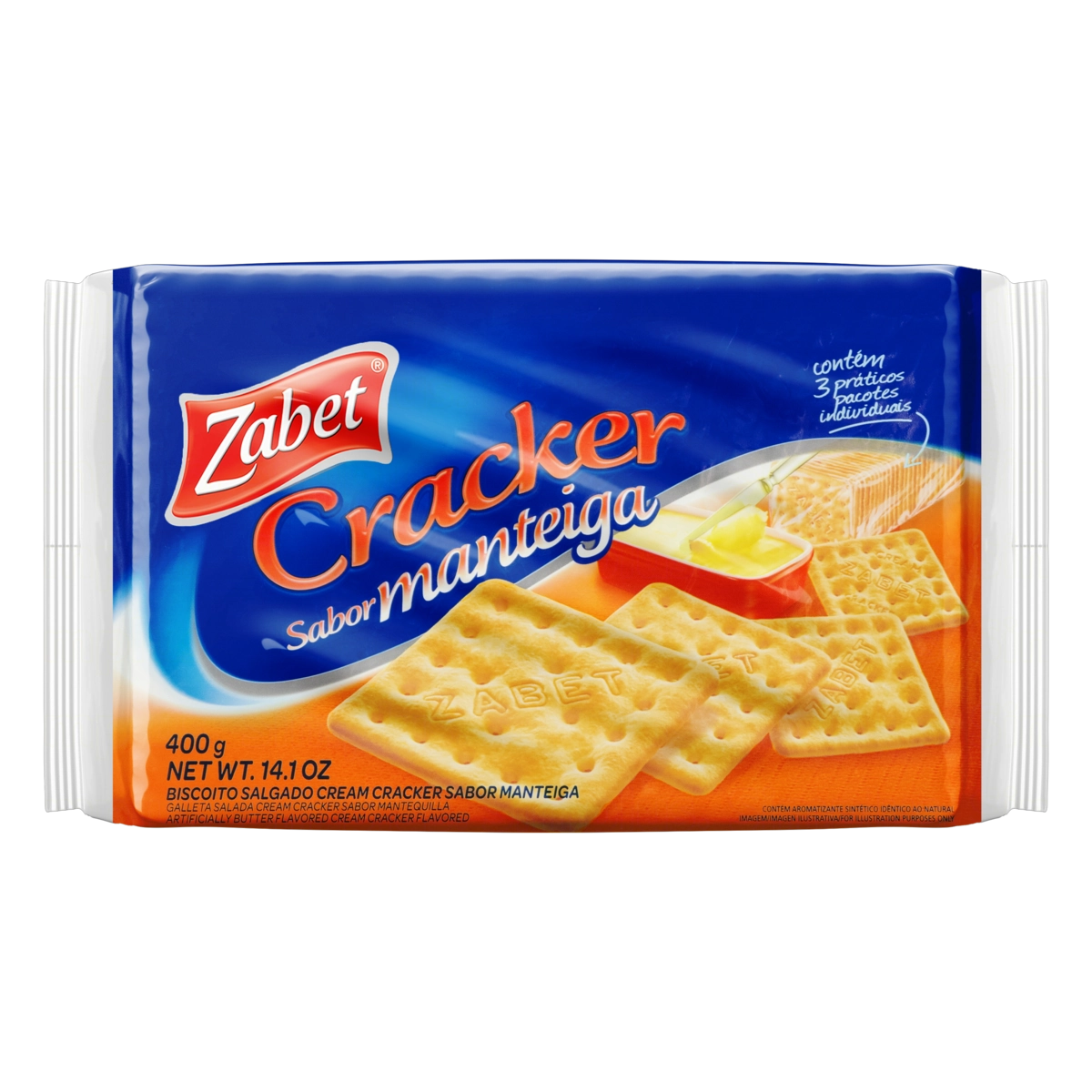 Biscoito Cracker Manteiga Zabet Pacote 400g