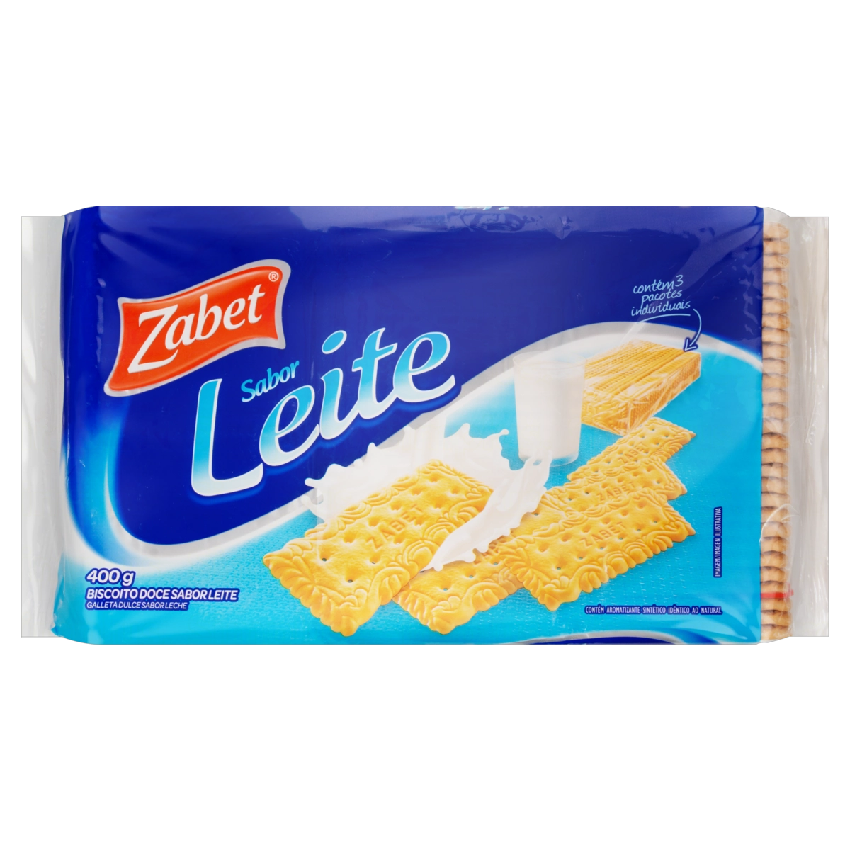 Biscoito Leite Zabet Pacote 400g