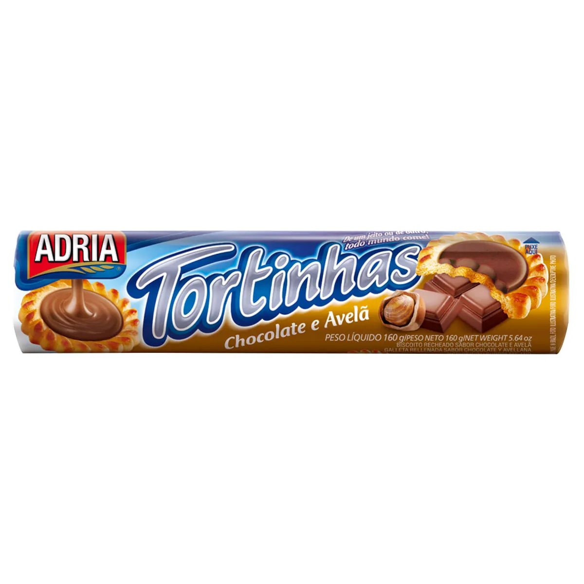 Biscoito Recheado Avelã Adria 160g