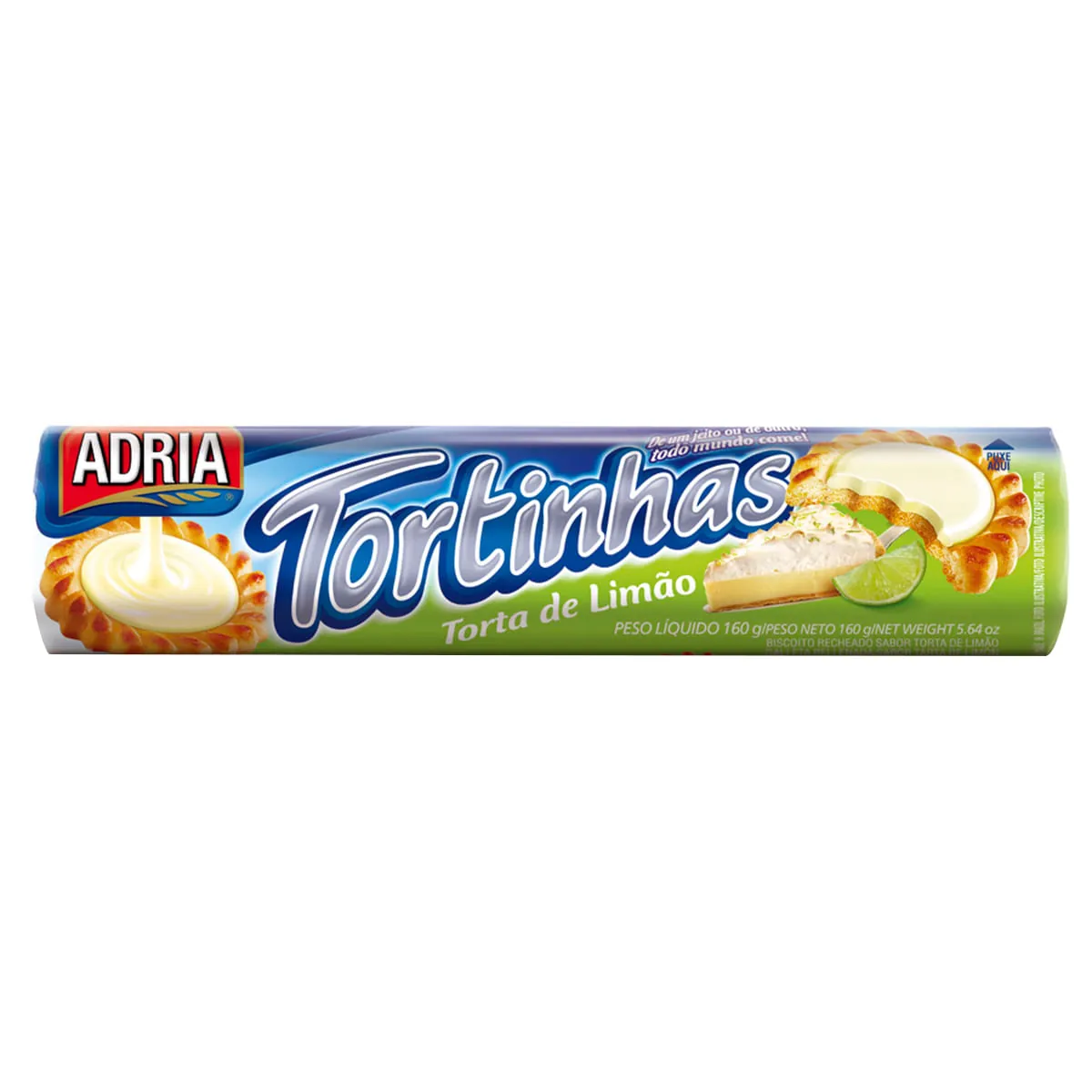Biscoito Recheado Limão Adria 160g