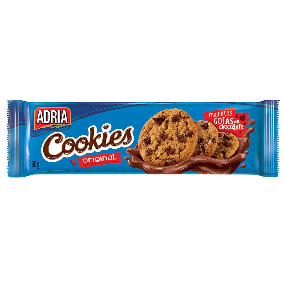 Cookie com Gotas de Chocolate Adria 60g