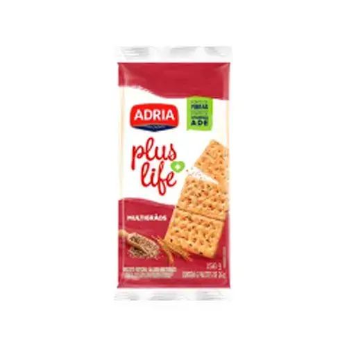 Biscoito Integral Multigrãos Adria Plus Life Pacote 156g
