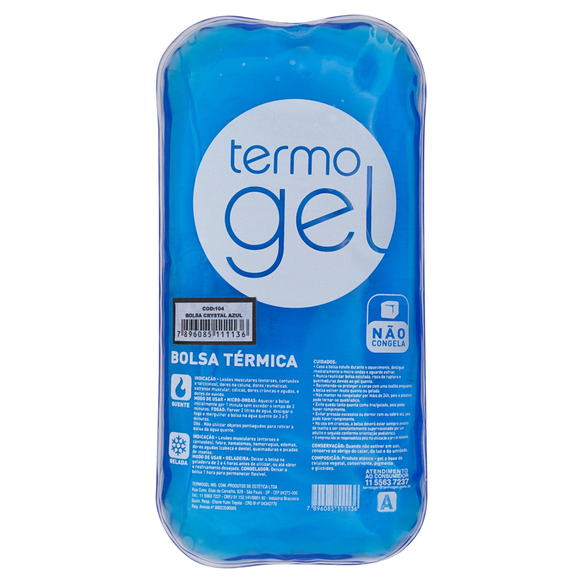 Bolsa Térmica Termogel Crystal 1 Unidade