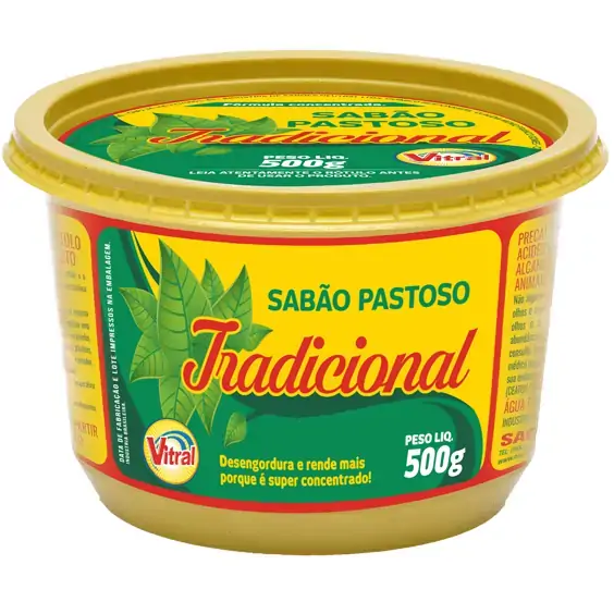 Sabao Pastoso Tradicional 500g