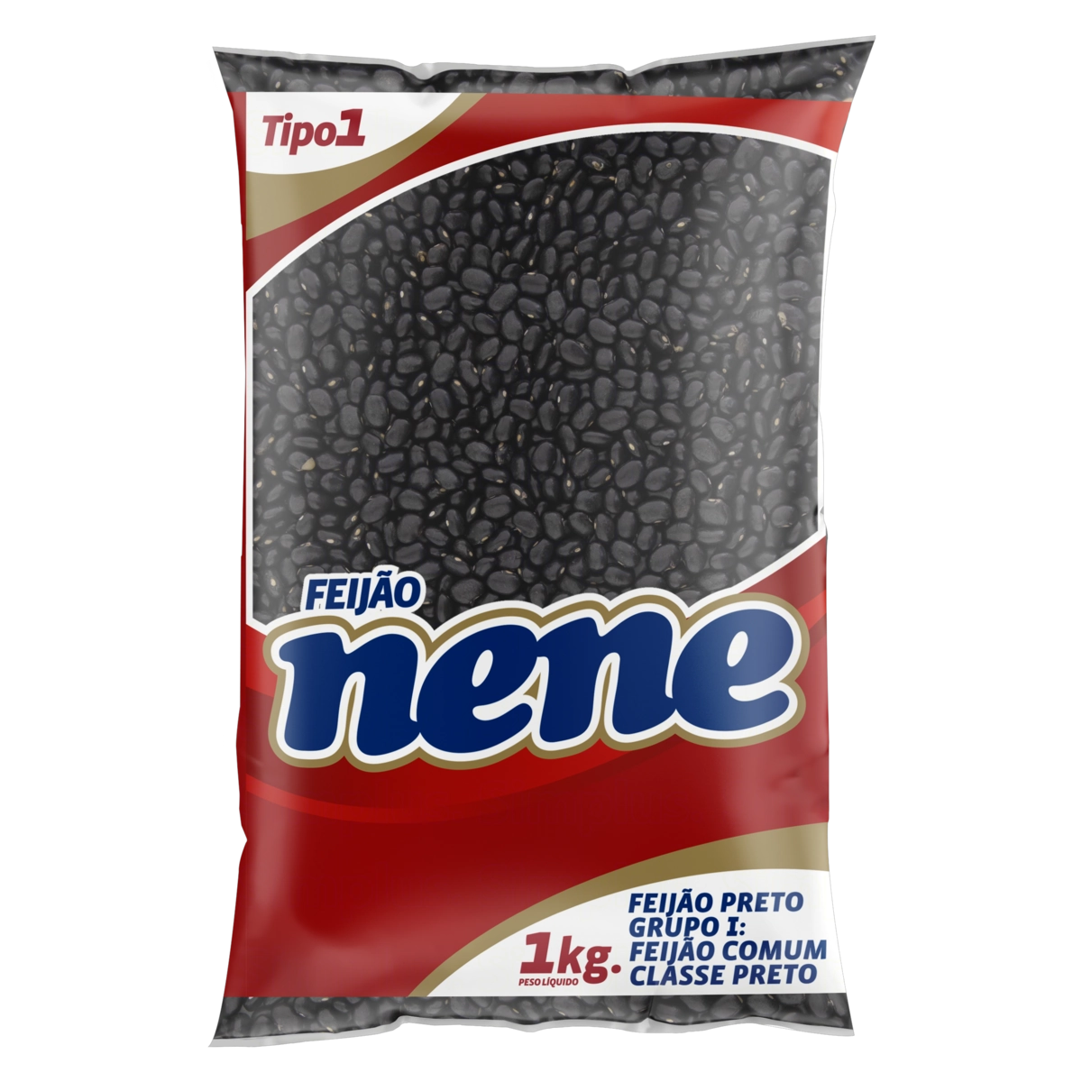 Feijão Preto Tipo 1 Nene Pacote 1kg