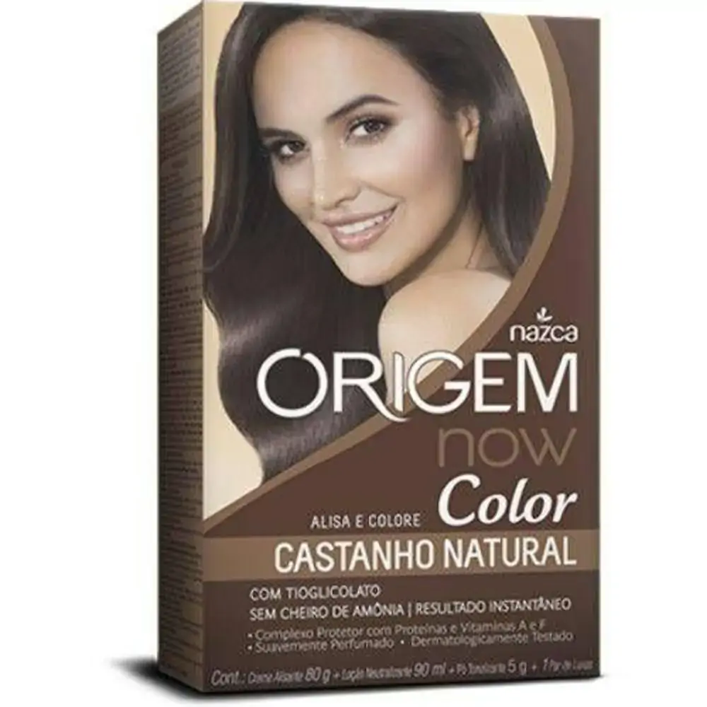Creme Alisante Origem Now Castanho Natural