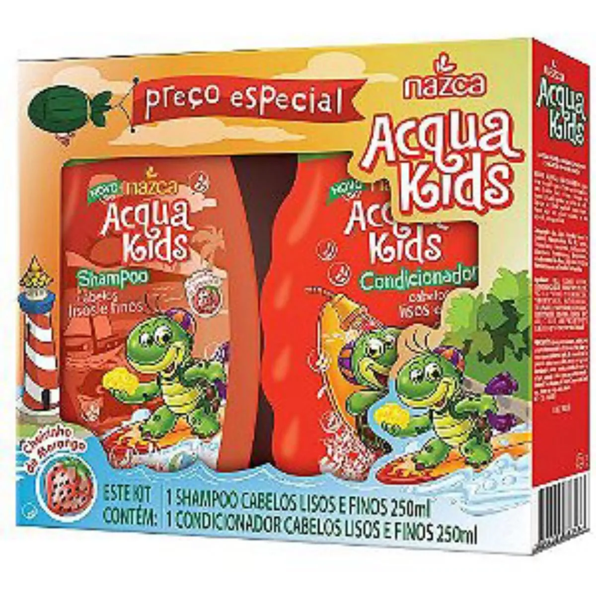 Kit Infantil Acqua Kids 250ml Lisos E Finos Unit