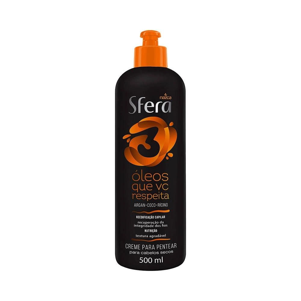 Cr Sfera P/pentear 3 Oleos Que Vc Resp 500ml