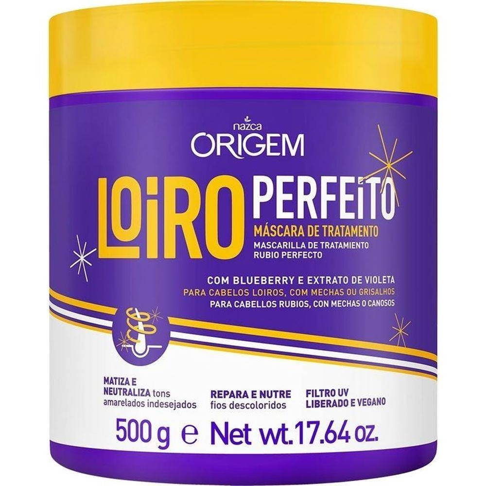 Creme/mascara Tratamento Nazca Origem Loiro Perfeito 500g