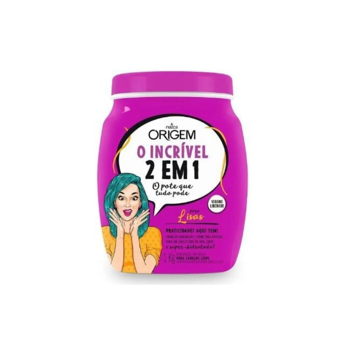 Mascara Origem 1kg 2 em 1 Lisos
