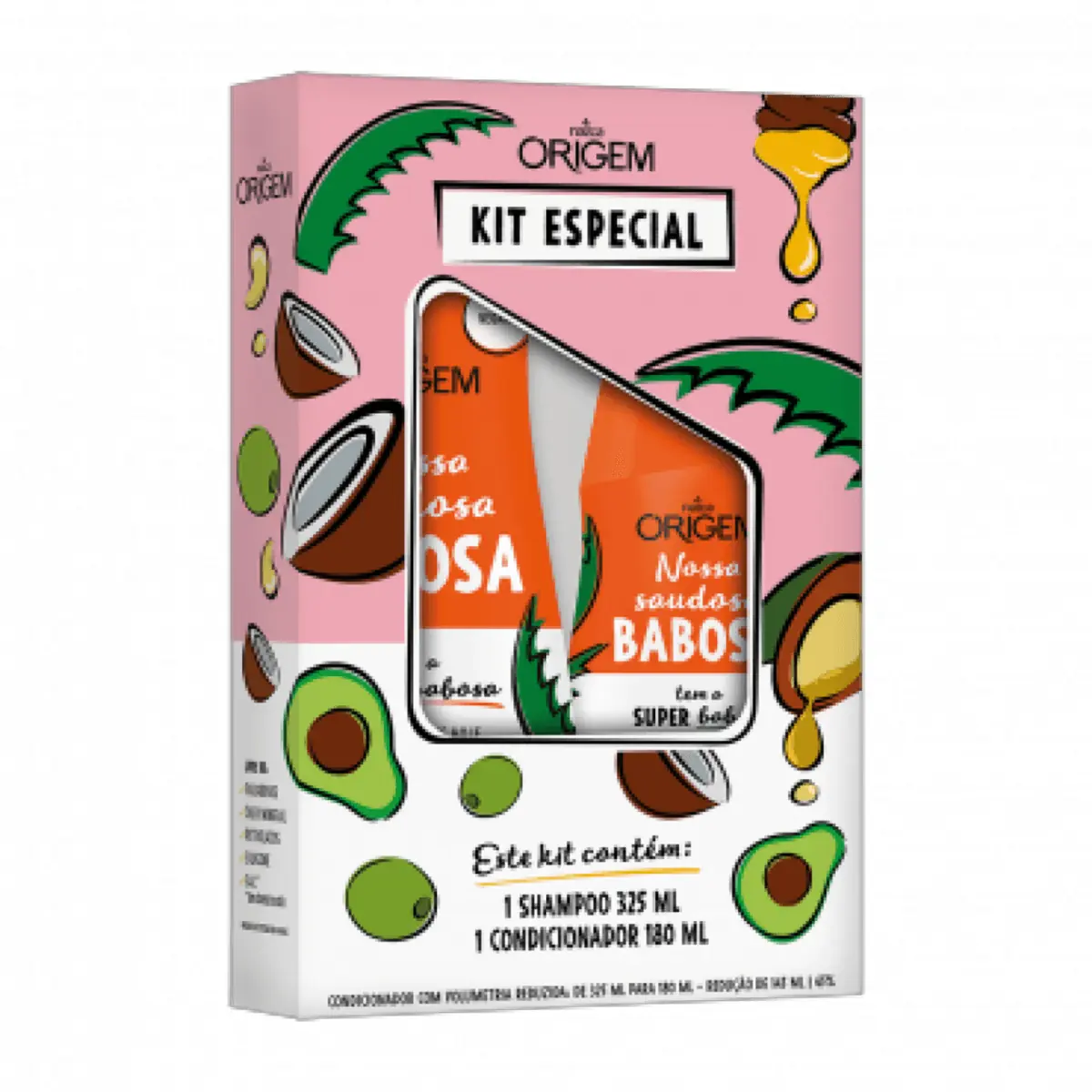 Kit Sh325 Cond180ml Origem Saudade Babosa