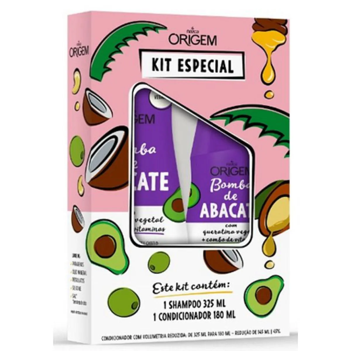 Kit Sh325 Cond180ml Origem Abacate