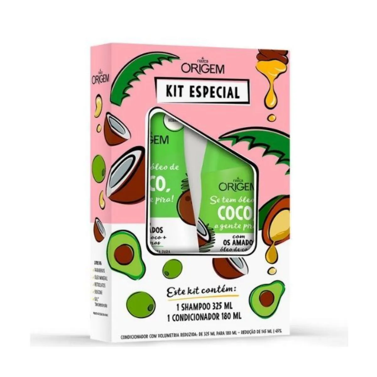 Kit Sh325 Cond180ml Origem Coco Pira