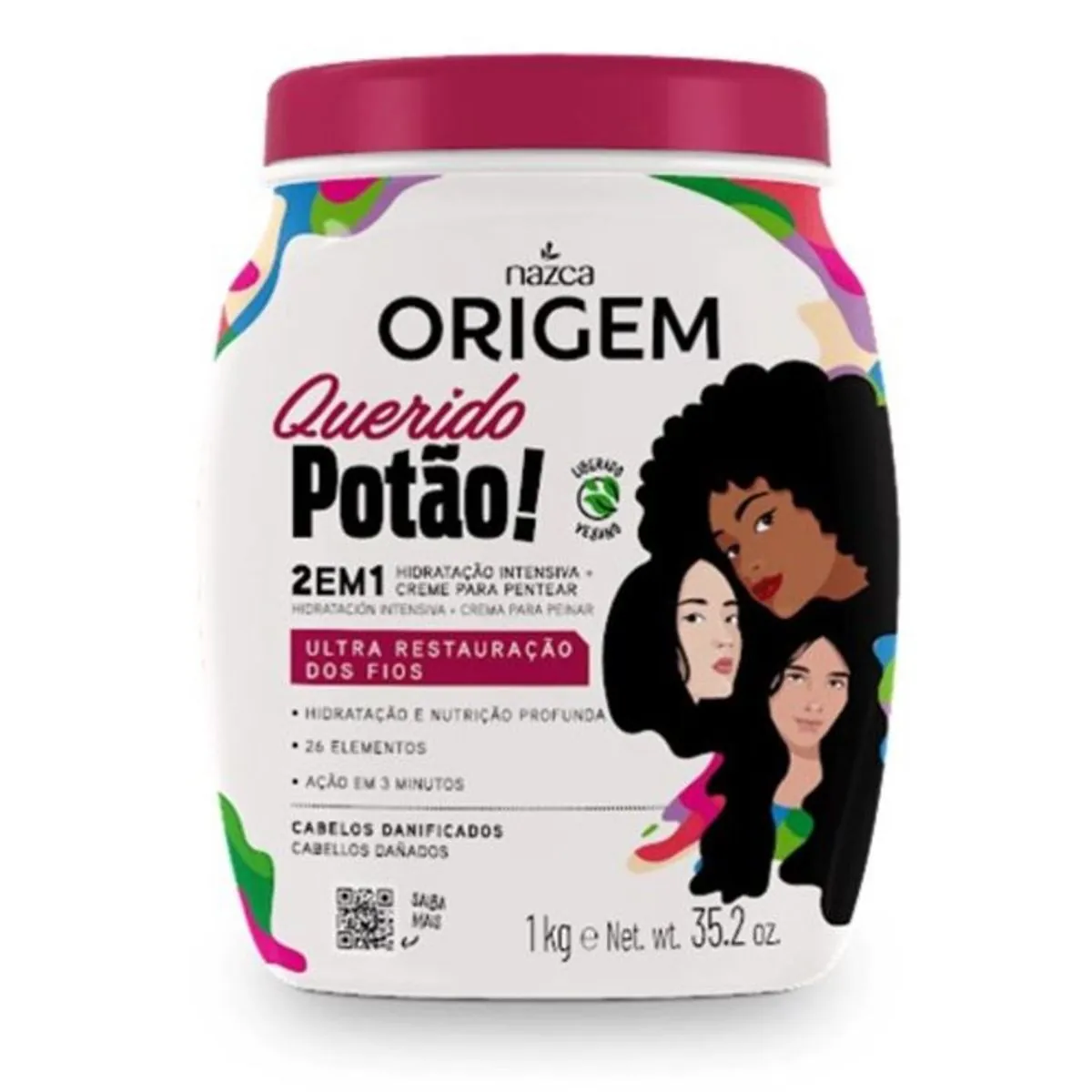 Creme De Hidratacao Origem 1kg 2 Em 1 Querido Potao