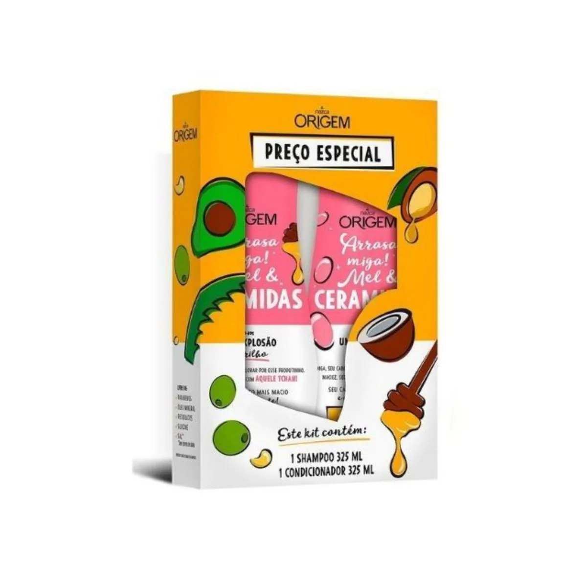 Kit Sh 325 Cond 180 Origem Mel Ceramidas