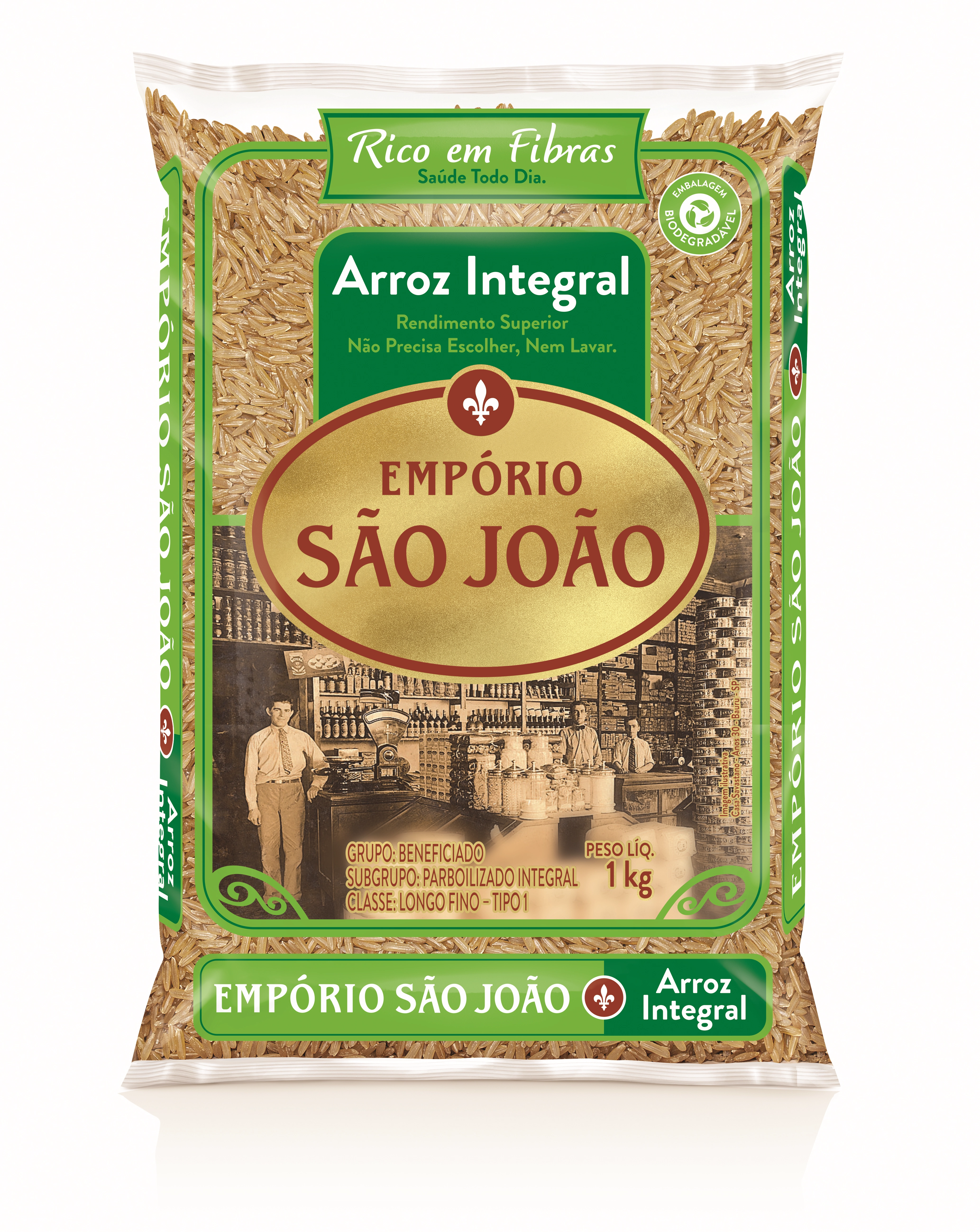 Arroz Integral Emporio Sao Joao 1kg