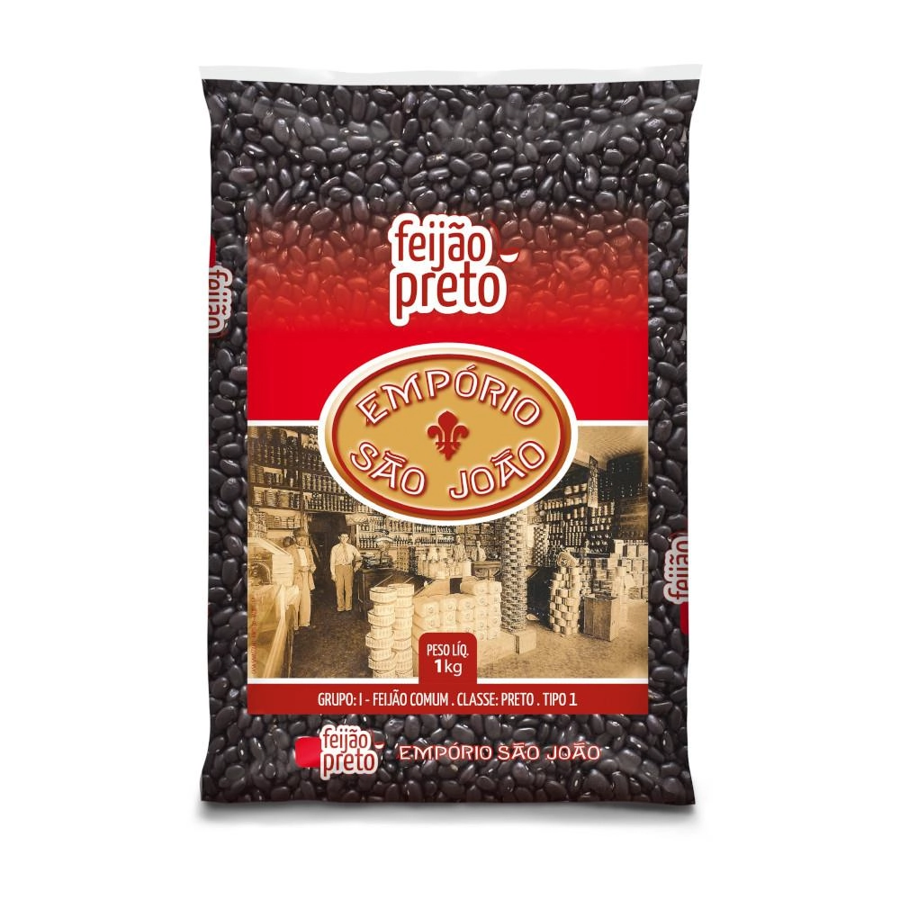 Feijao Preto Emporio Sao Joao 1kg