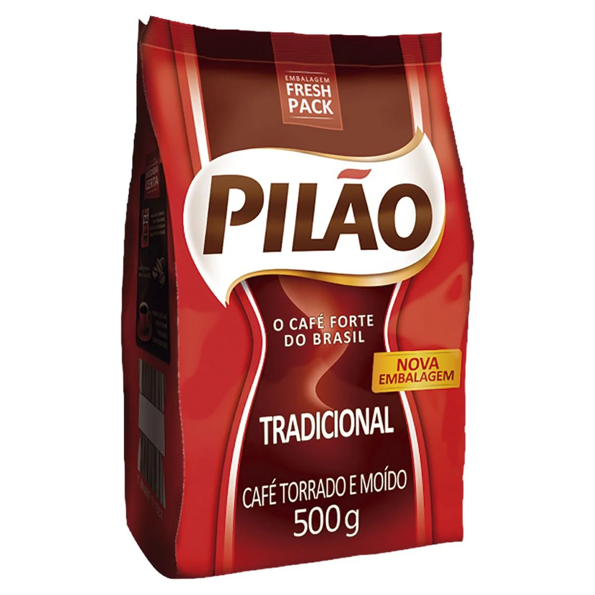 Café Torrado E Moído Tradicional Pilão Pacote Fresh Pack 500g