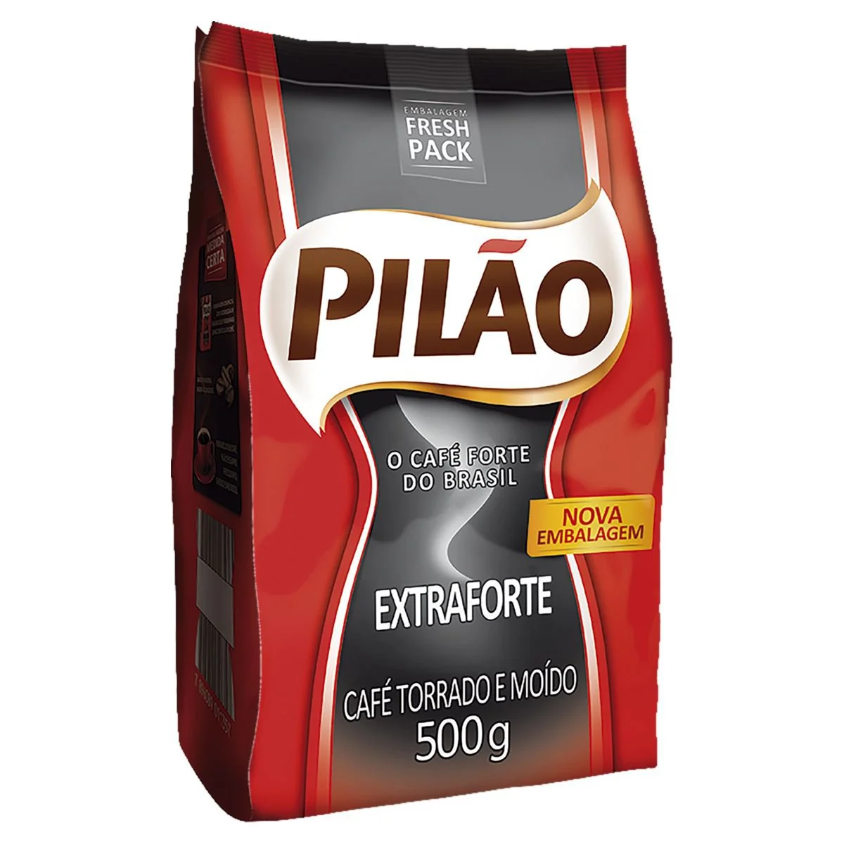 Café Torrado e Moído Extraforte Pilão Pacote Fresh Pack 500g
