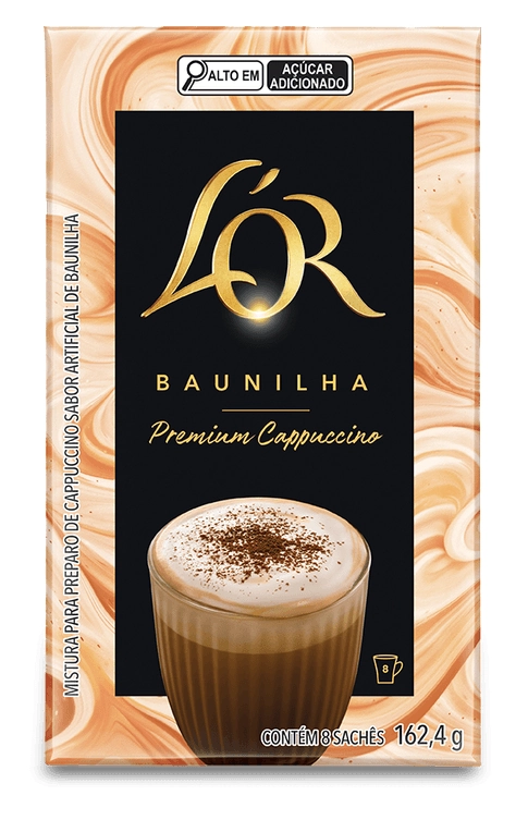 Cappuccino Solúvel Baunilha Lor Premium Caixa 162,4g 8 Unidades