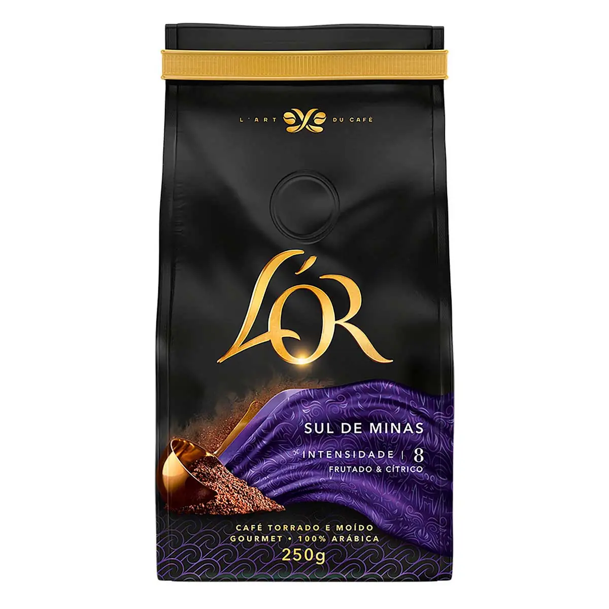 Café Torrado e Moído Sul de Minas L'or Gourmet Pacote 250 g