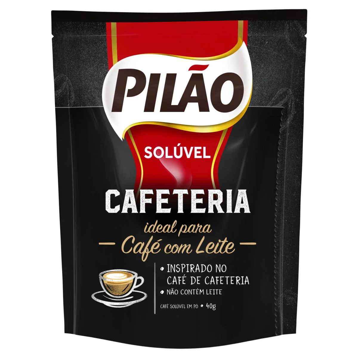 Café Solúvel em Pó Pilão Cafeteria 40g