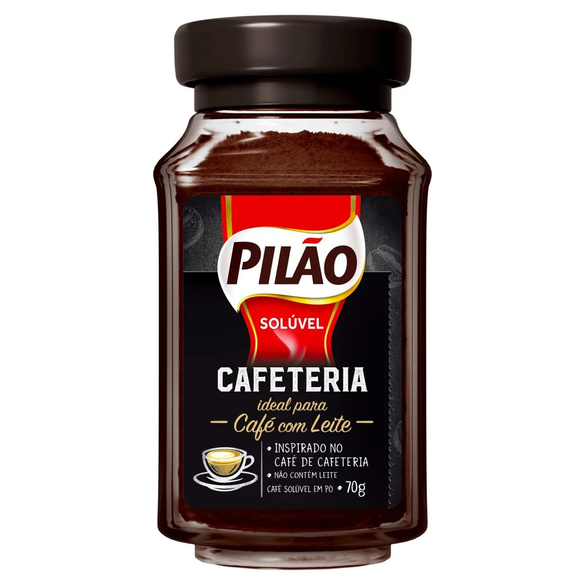 Café Solúvel em Pó Pilão Cafeteria 70g