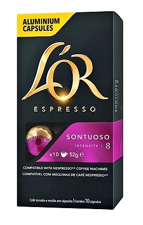 Café Em Cápsula Torrado E Moído Espresso Sontuoso Lor Caixa 52g 10 Unidades