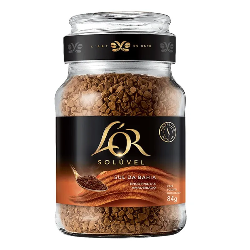 Café Solúvel Liofilizado Sul da Bahia L'or Vidro 84g