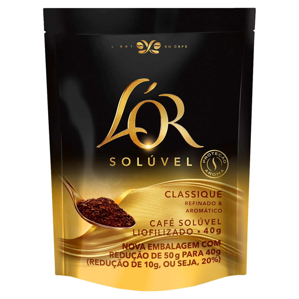 Café Solúvel Liofilizado Classique L'or Sachê 40g