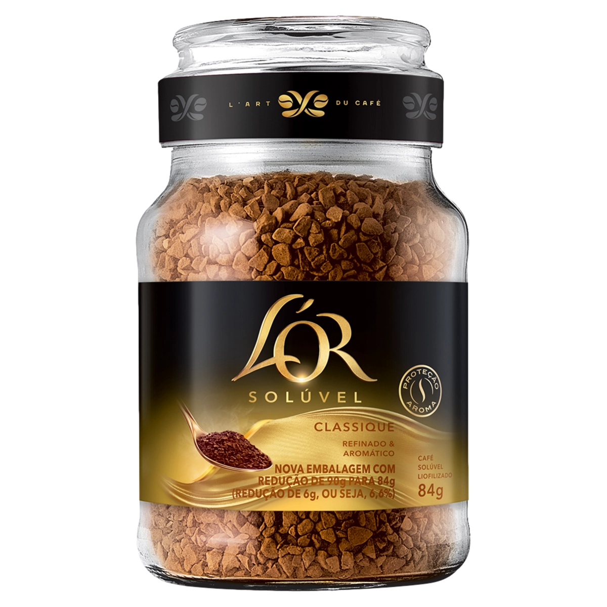 Café Solúvel Liofilizado Classique L'or Vidro 84g