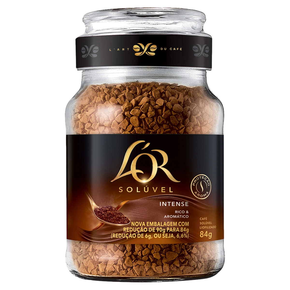 Café Solúvel Liofilizado Intense L'or Vidro 84g