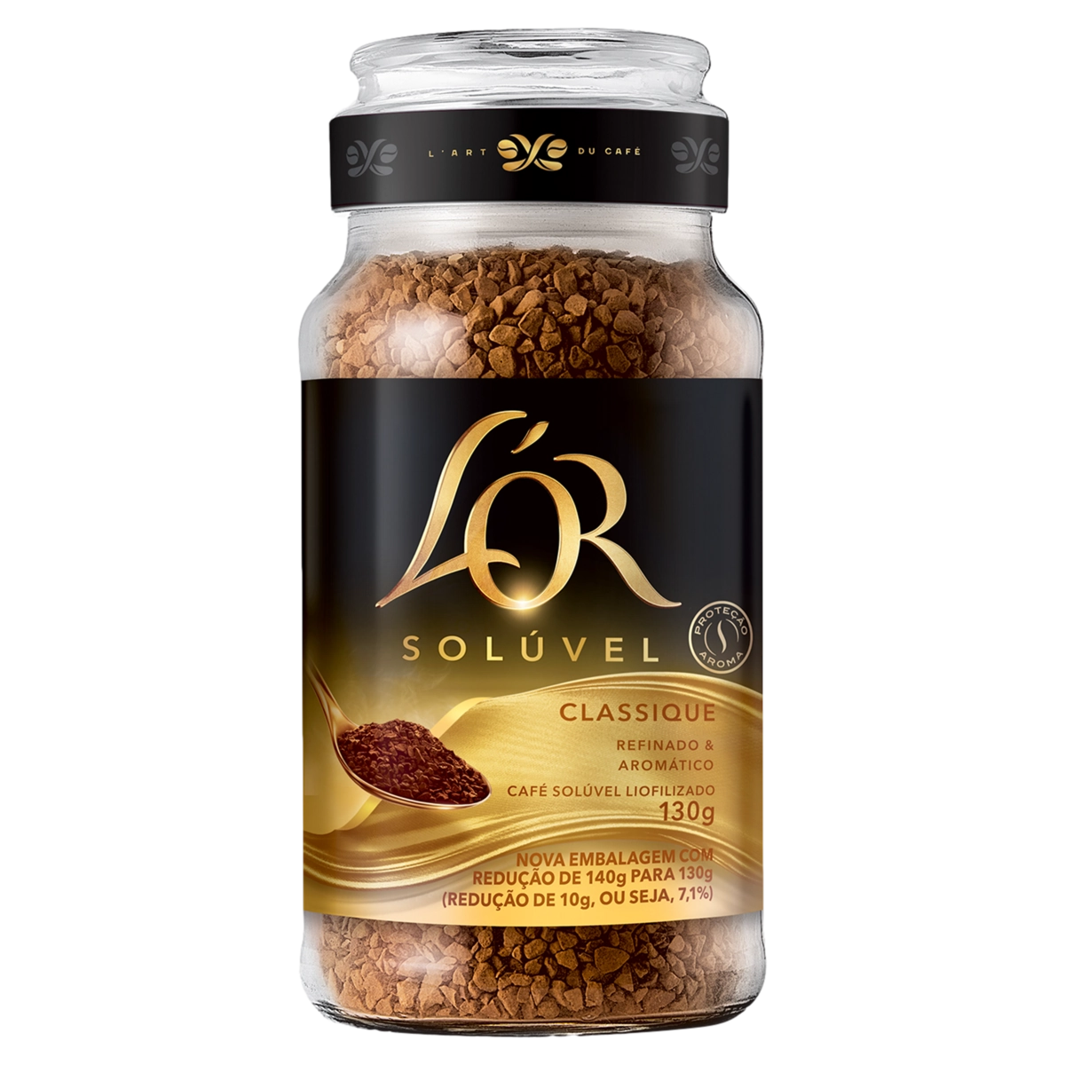 Café Solúvel Liofilizado Classique L'or Vidro 130g
