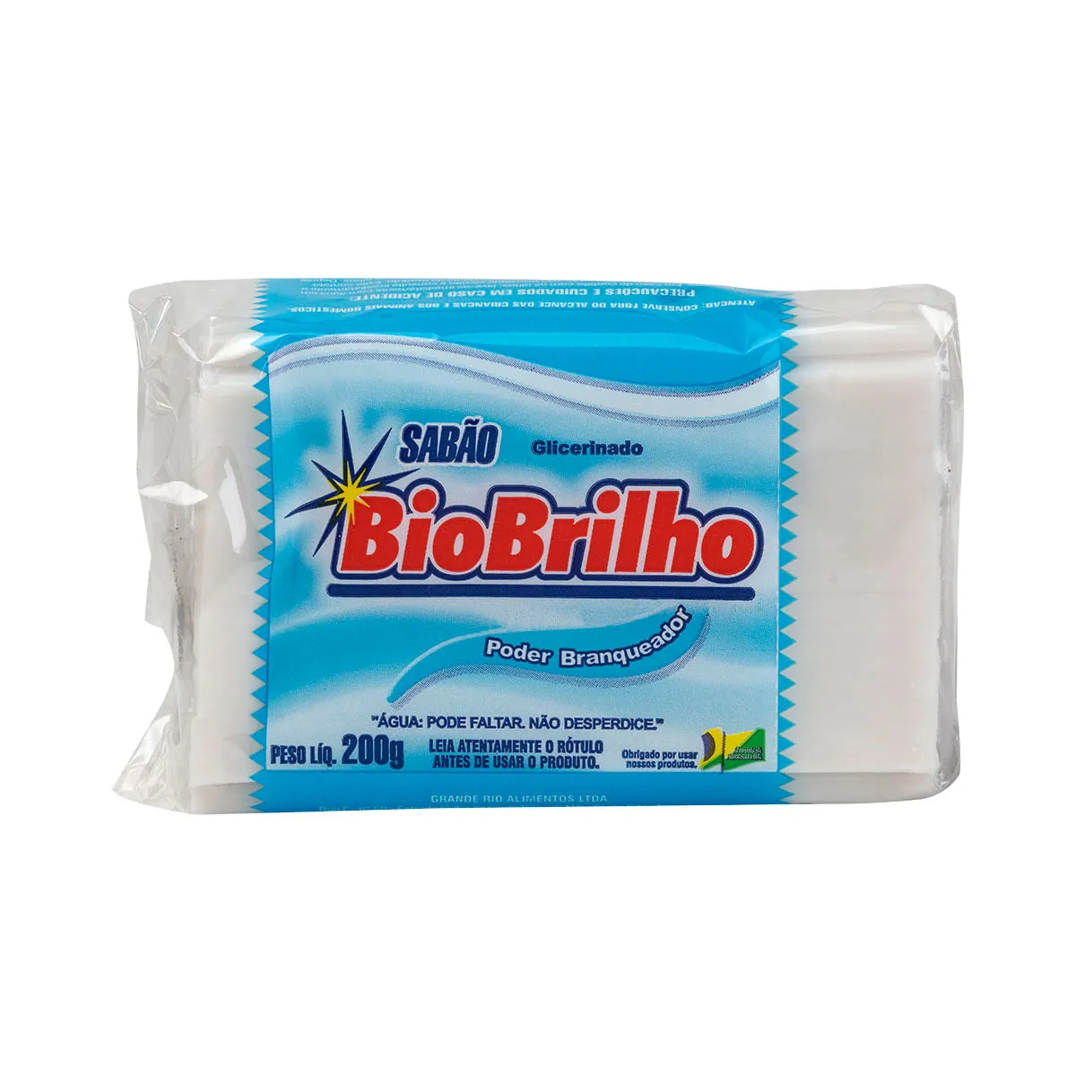 Sabão Barra Glicerinado Biobrilho Pacote 200g