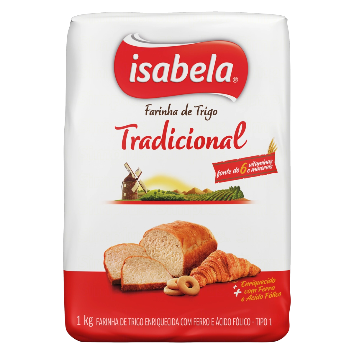 Farinha De Trigo Tipo 1 Isabela Pacote 1kg