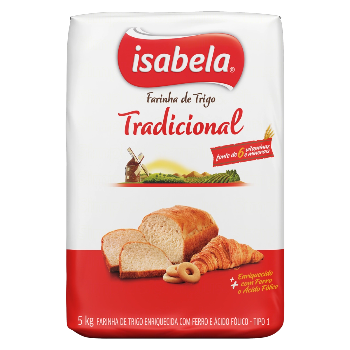 Farinha De Trigo Tipo 1 Isabela Pacote 5kg