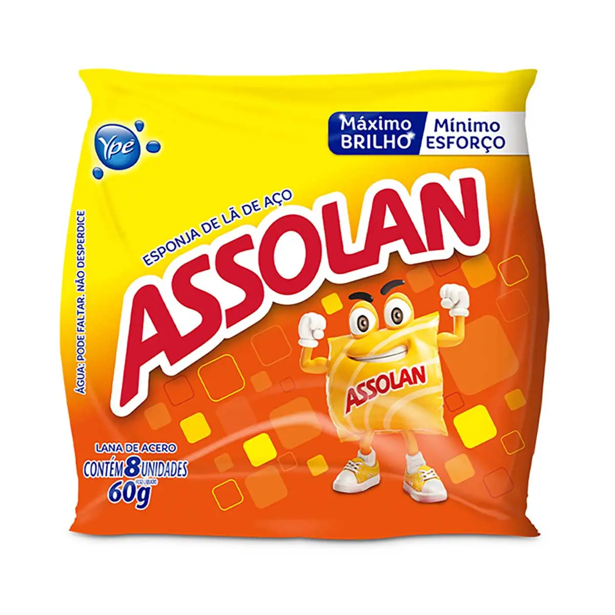 Lã de Aço Assolan 8 Unidades 60 g
