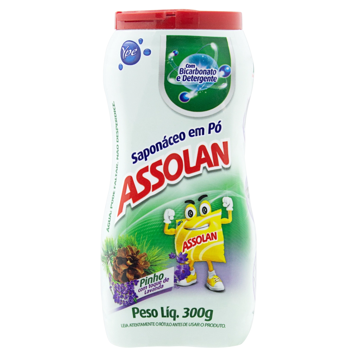 Saponáceo Em Pó Com Detergente Pinho Assolan Frasco 300g