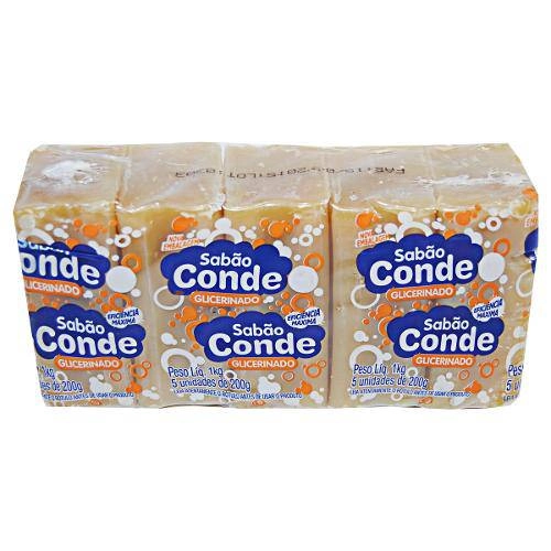 Sabao Conde 1kg Barra Glicer Amarelo