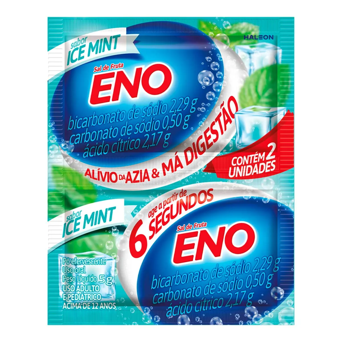 Sal De Fruta Eno Ice Mint Fracao 2 Env