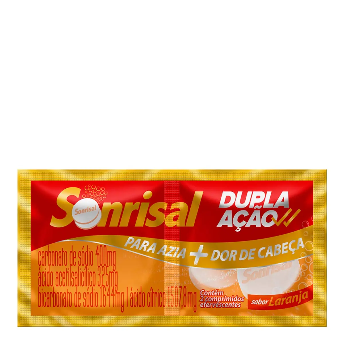 Sonrisal 1644mg Laranja Envelope 2 Comprimidos Efervescentes