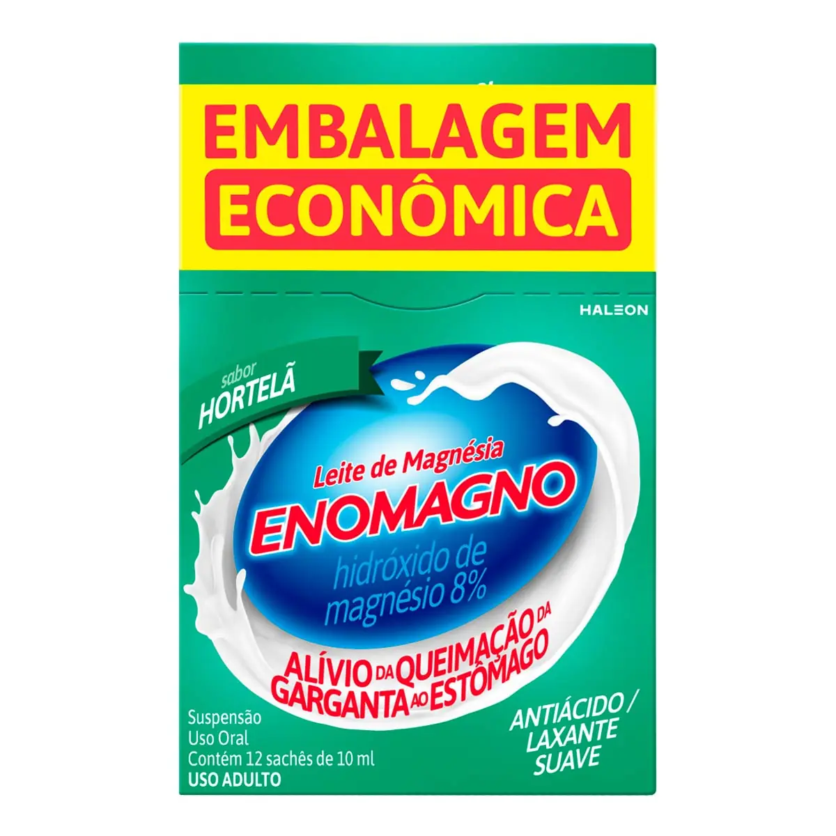 Eno Magno 8 Hortelã Caixa 12 Unidades 10 Ml Cada Suspensão Embalagem Econômica