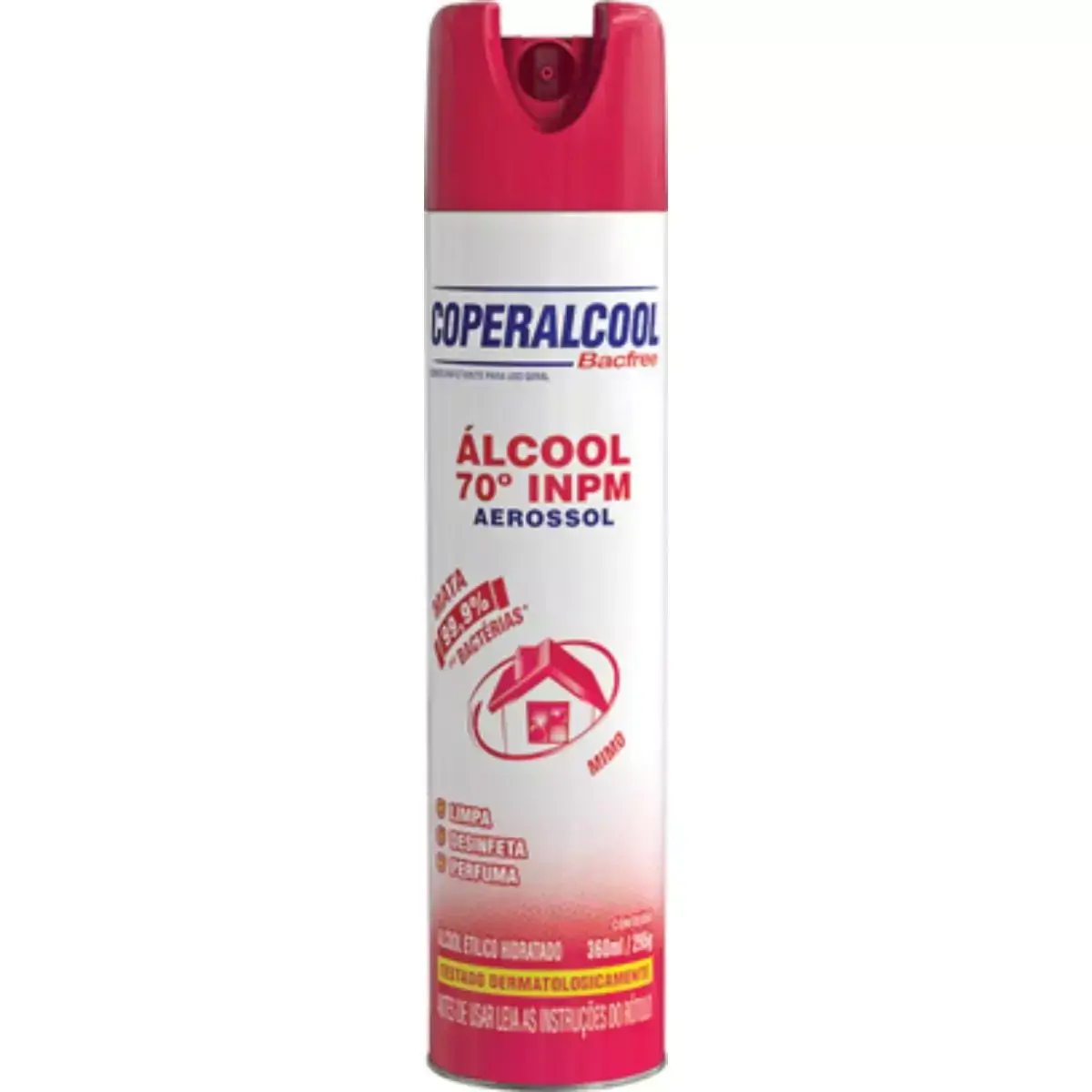 Álcool 70* Aerosol COPERALCOOL Bacfree 360ml