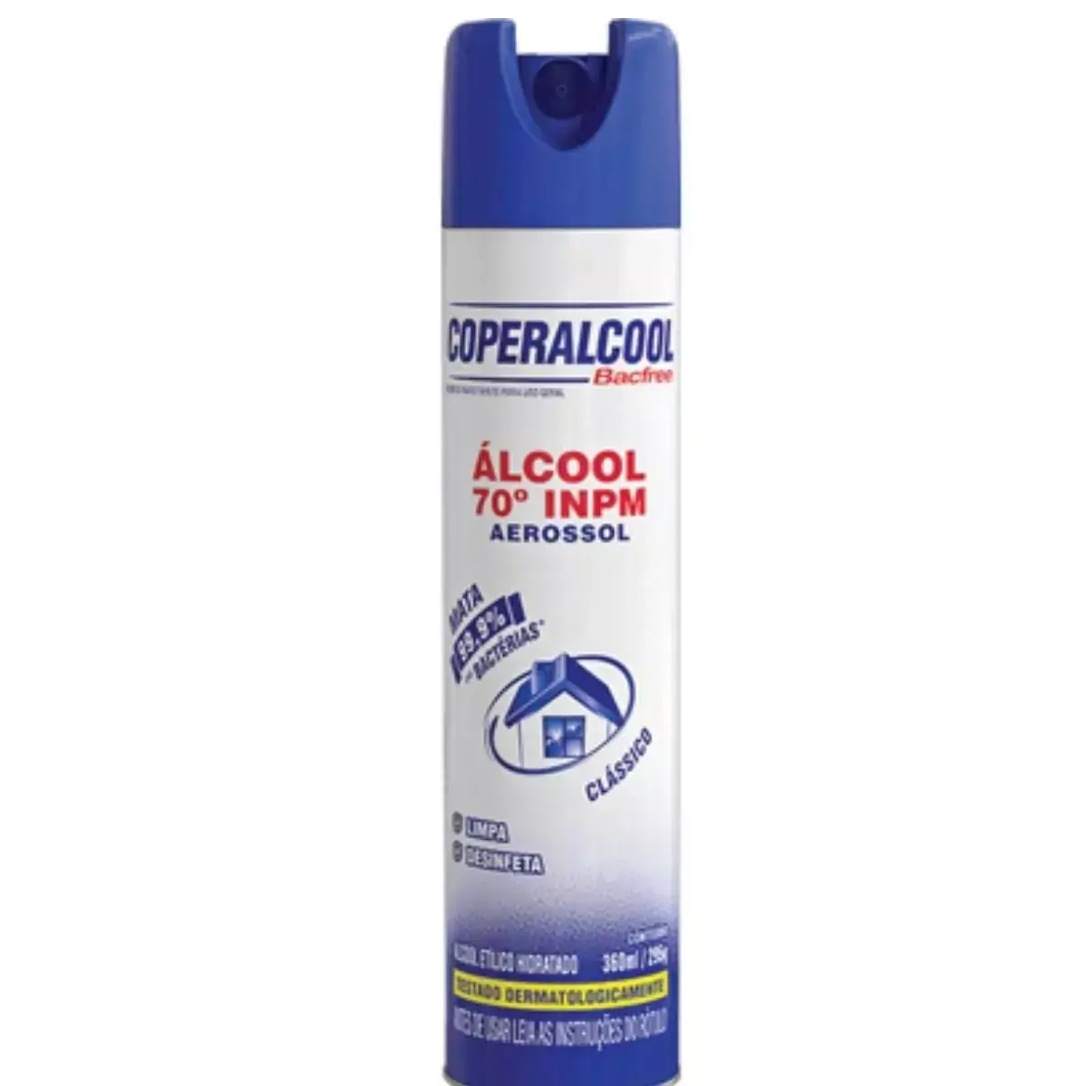 Álcool 70 Aerosol COPERALCOOL Bacfree 360ml